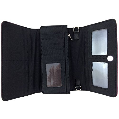 Cross Angel Wings Concealed Carry Handbag Purse Crossbody Messenger Bag and Wallet E881