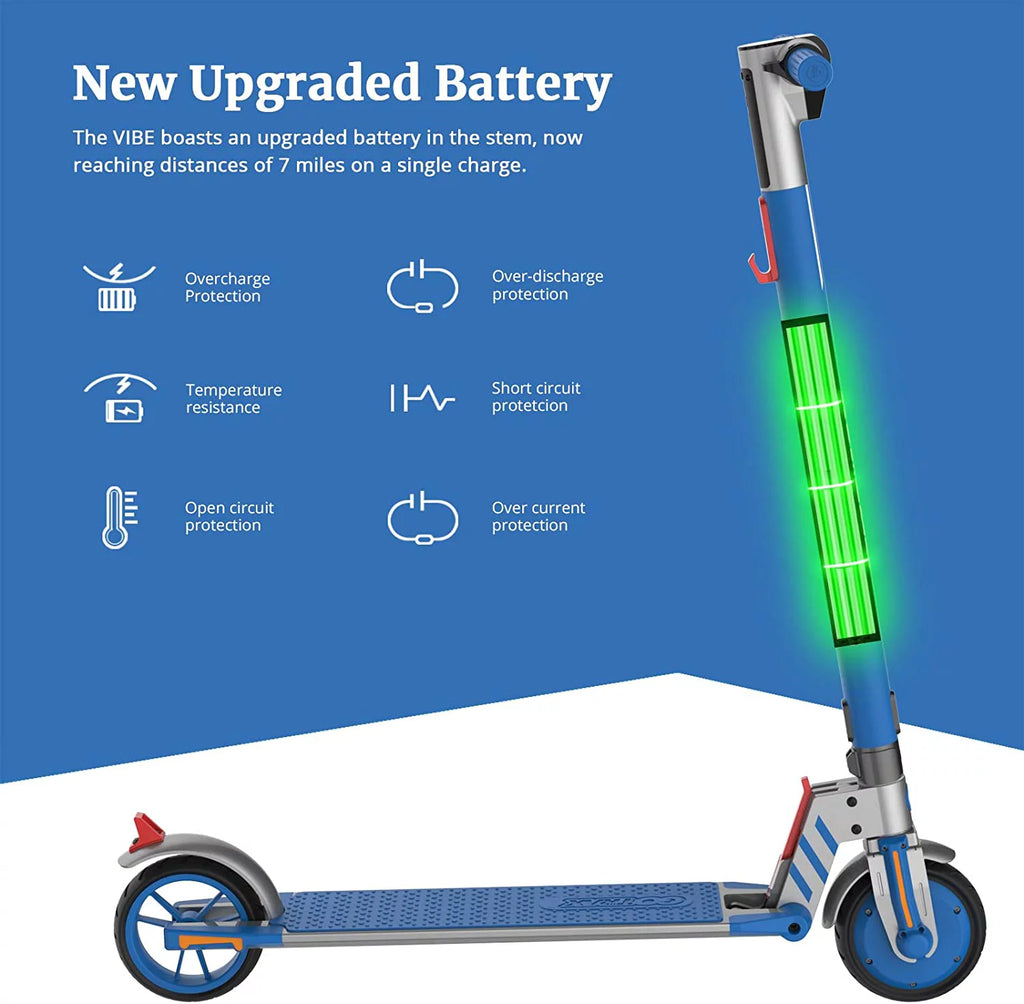 Electric Scooter for Kids Teens, 200W, Foldable, Blue V45836