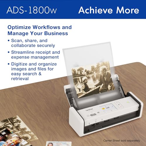 Wireless Compact Desktop Scanner with 30ppm Speed and Touchscreen G581