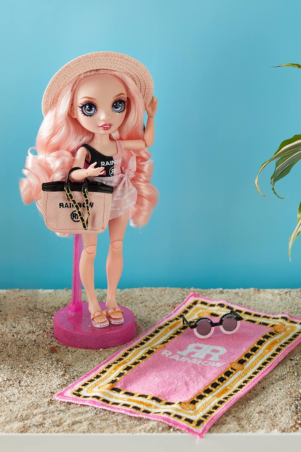 Pink Fashion Doll with 2 Outfits and Pool Accessories Playset L8455