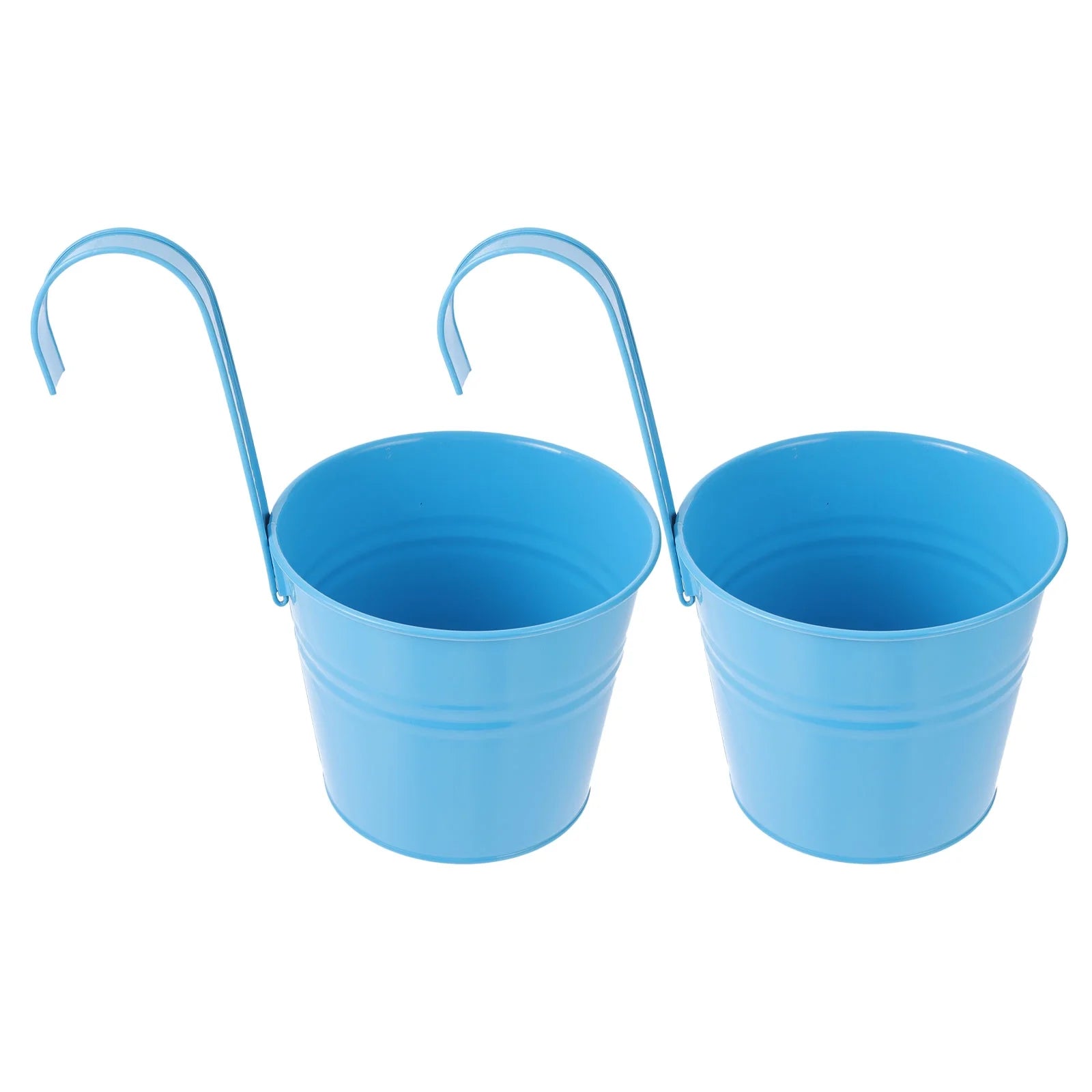 Vintage Hanging Flower Pots Plant Bucket Tinplate Planters C9209