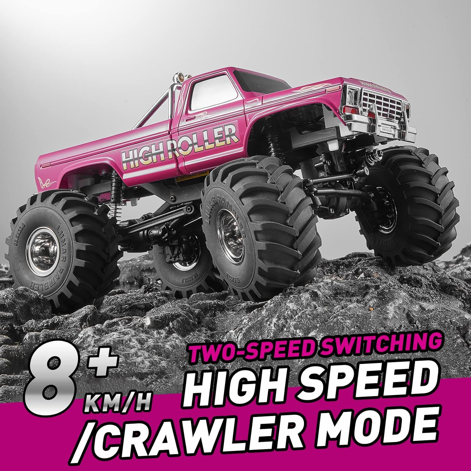 1/24 Monster RC Crawler Truck 2 Speed 2.4G Remote Control Car RTR J964440