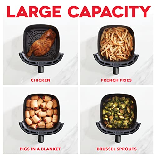Electric Air Fryer Oven, 2.6 Qt., Grey, Compact, Auto Shut Off, 1000-Watt O64979