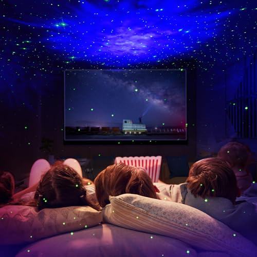 Astronaut Star Projector Night Light with Remote and Timer E396
