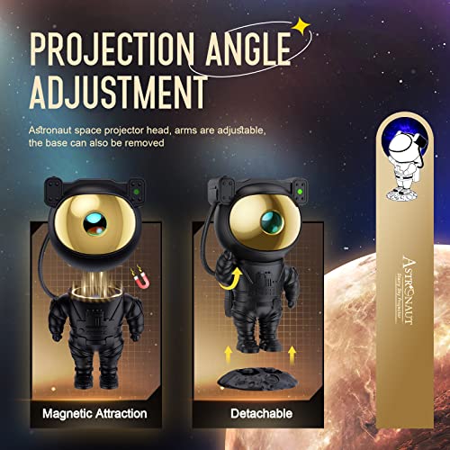 Astronaut Star Projector Night Light with Remote and Timer E396