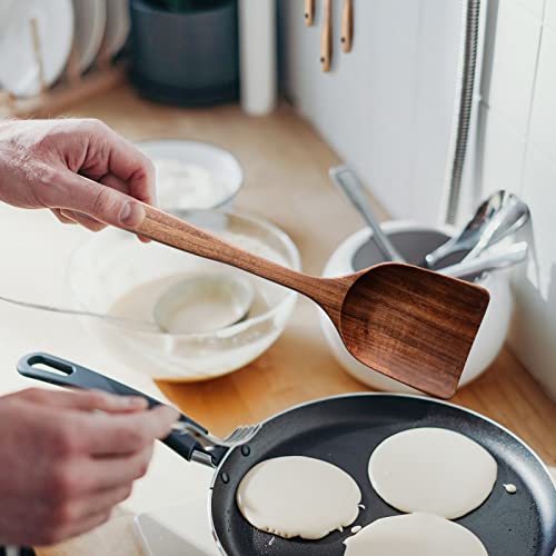 Natural Teak Wooden Spoons for Cooking, 10-Piece Kitchen Utensil Set I607645