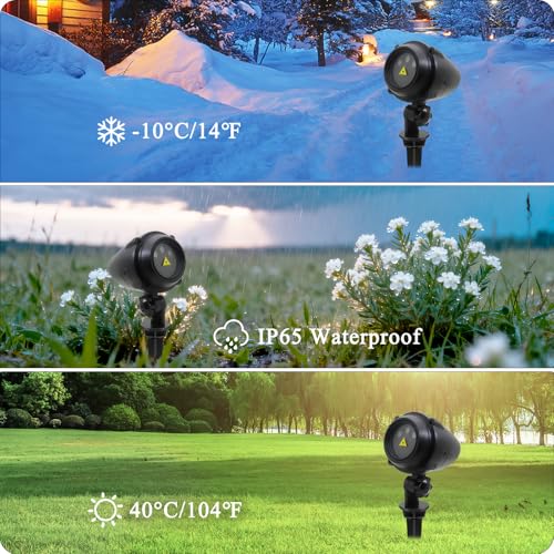 Outdoor Garden Laser Lights Projector, Red Green Blue W601936