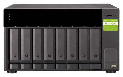 8 Bay Desktop JBOD Storage Enclosure with USB 3.2 Gen 2 Type-C D121