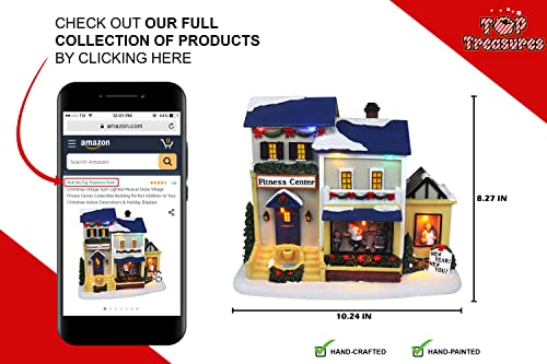 Lighted Musical Snow Village with Animated Kids Sledding A3584