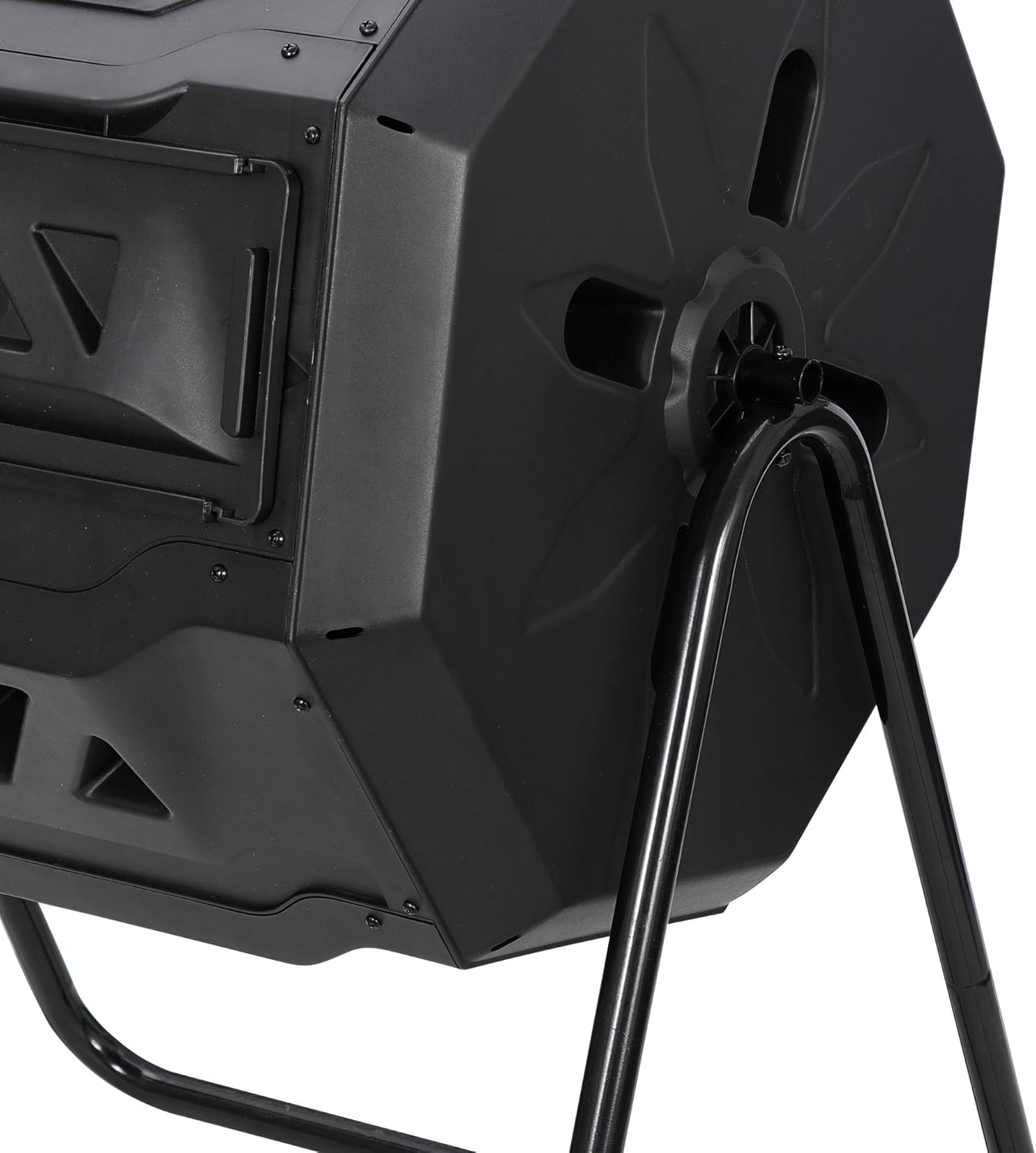 Dual Rotating Chamber Compost Tumbler, 43 Gallon Outdoor Composter K719