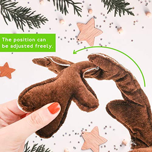 Reindeer Antlers Headband with Bells, 2PCS I5737