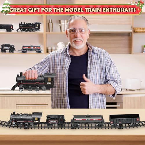 Remote Control Train Set with Lights and Sounds for Kids U122
