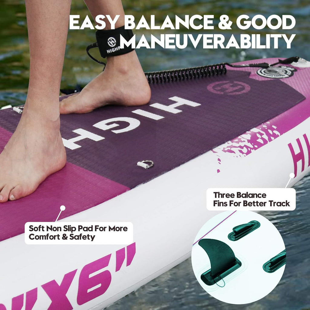 Inflatable Stand Up Paddle Board with Backpack, Paddle and Pump S749