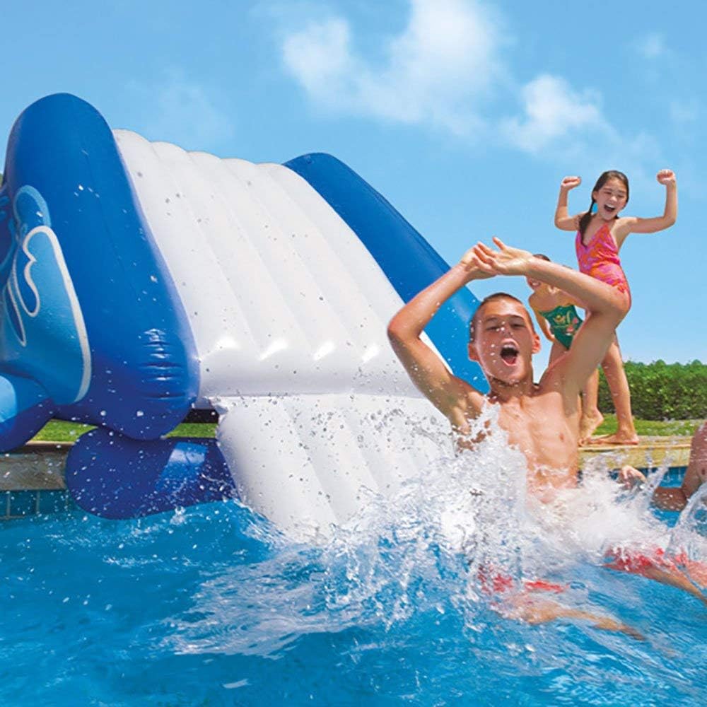 Inflatable Play Center Swimming Pool with Water Slide for Kids and Adults I40194