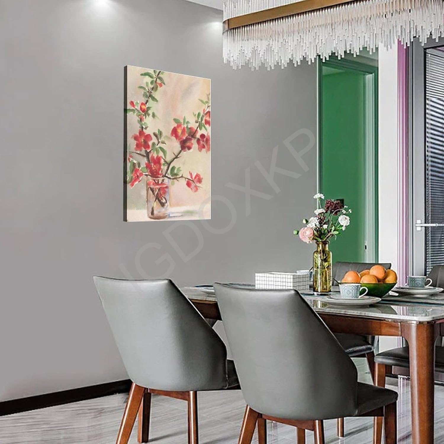 Flower Painting Poster Canvas Wall Art for Living Room Bedroom Decor N8205