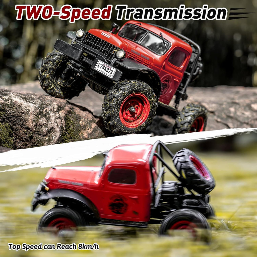 RC Crawler 1/24 Scale 4WD Offroad Remote Control Car Red I727187
