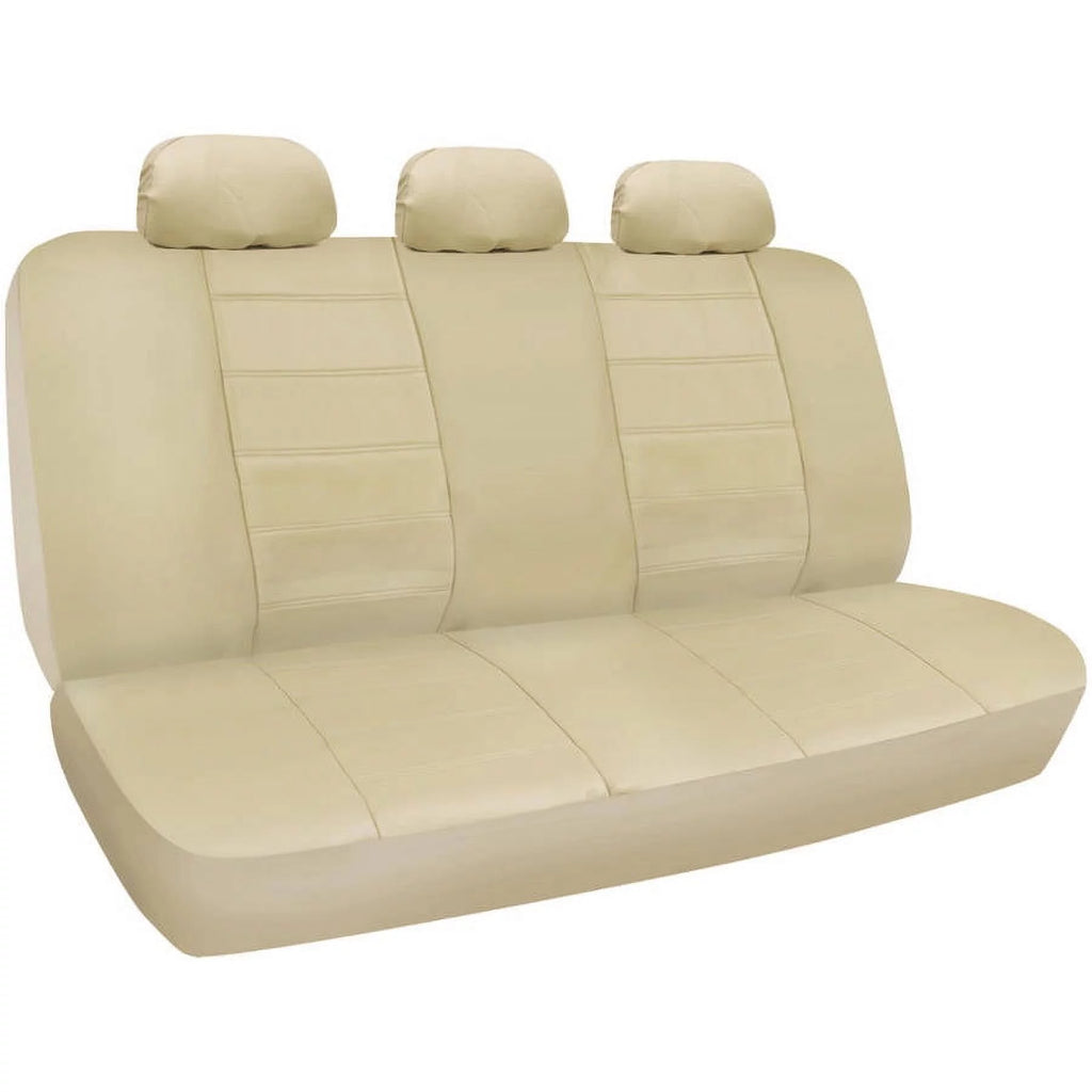 PU Leather Seat Covers for SUV and Van 3 Rows, Black M176