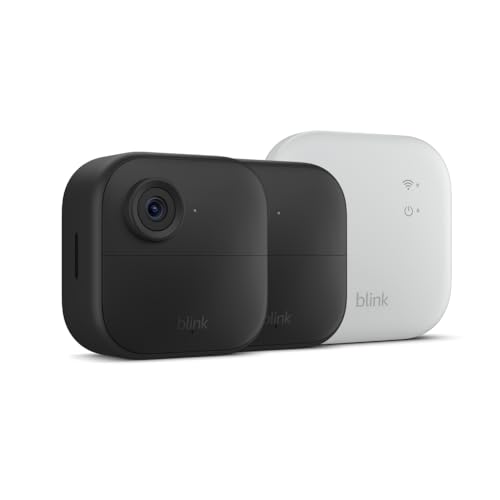 Wireless security camera system with two-year battery, 4x coverage, 1000 ft range — 2 camera set J566