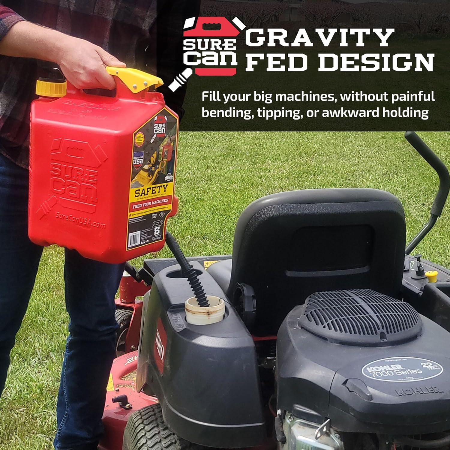 5 Gallon Safety Storage Can with Rotating Spout Y61366