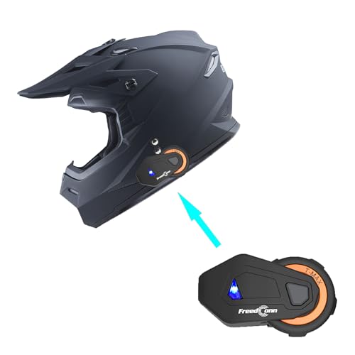 Adult Motocross Helmet Full Face Racing Style Matt Black D9788