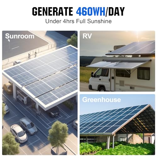 Bifacial 100 Watt 12 Volt Solar Panel Monocrystalline Rigid PV Module H878