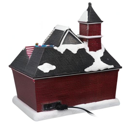 Lighted Musical Snow Village with Animated Kids Sledding A3584