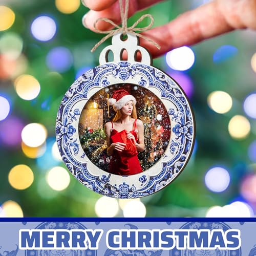 24 Pcs Christmas Photo Ornament Frames for Baby First Christmas Tree Keepsake K3591