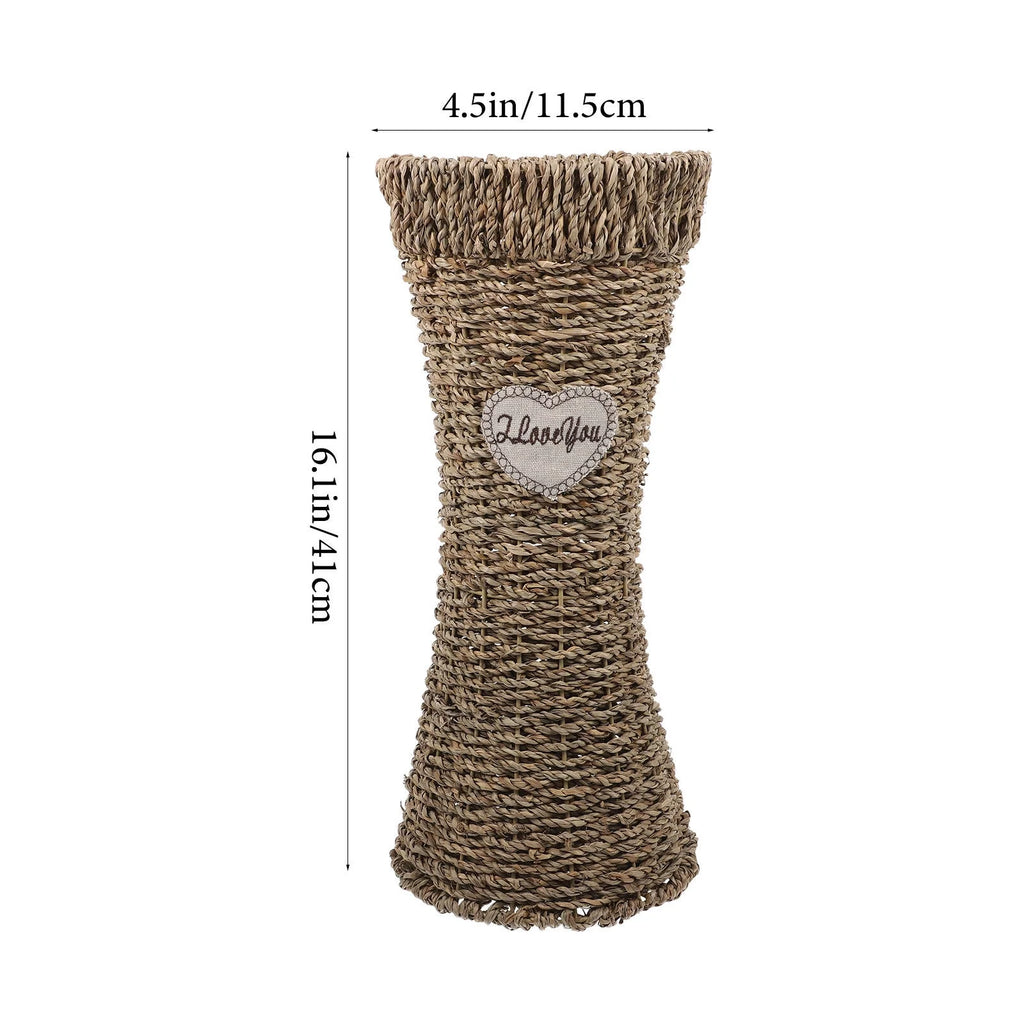 Woven Seagrass Vase Flower Basket I842
