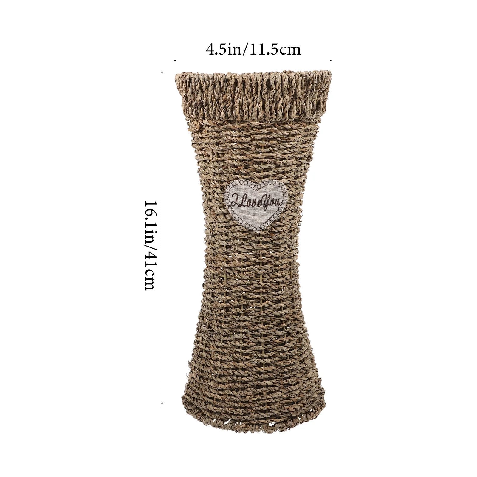 Woven Seagrass Vase Flower Basket I842