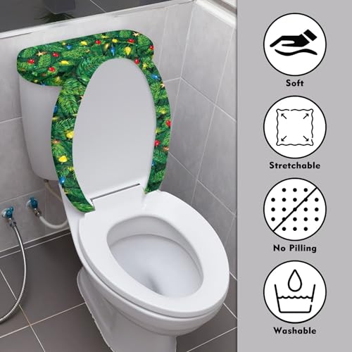 Christmas Toilet Lid and Tank Cover Set for Bathroom Decor K51670
