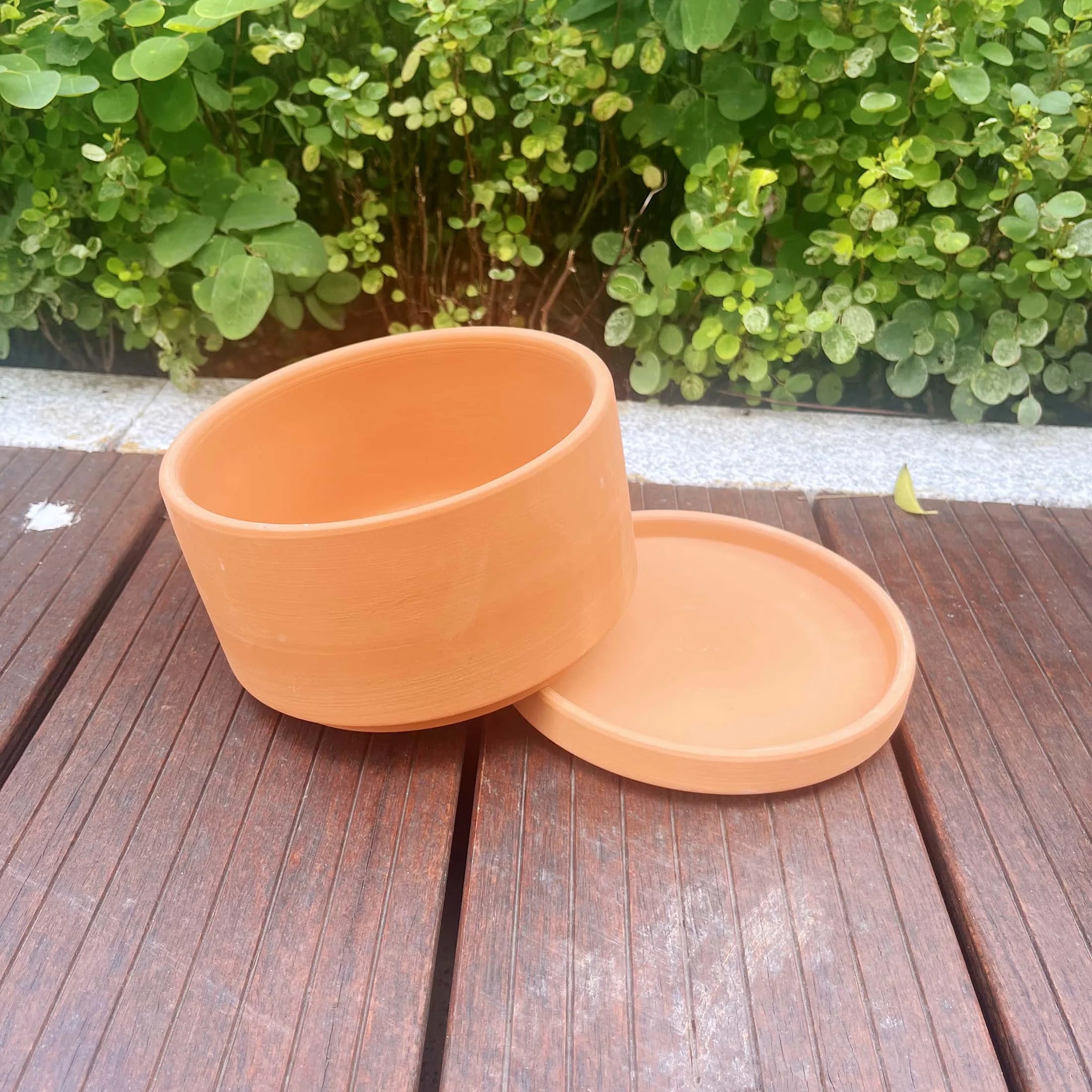 Terracotta Flower Pots with Drainage Holes, 3 Count F4799