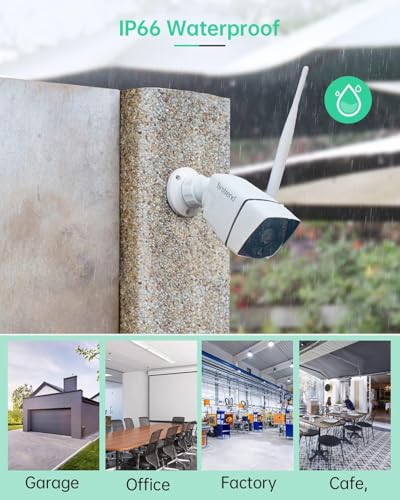 Wireless Security Camera System 8CH NVR 3TB Hard Drive Night Vision Motion Detection App Indoor Outdoor L595
