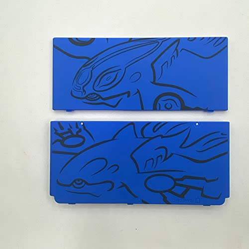 New 3DS Replacement Front Faceplate Back Plates Shell Housing Cover Clear Blue Red I283801