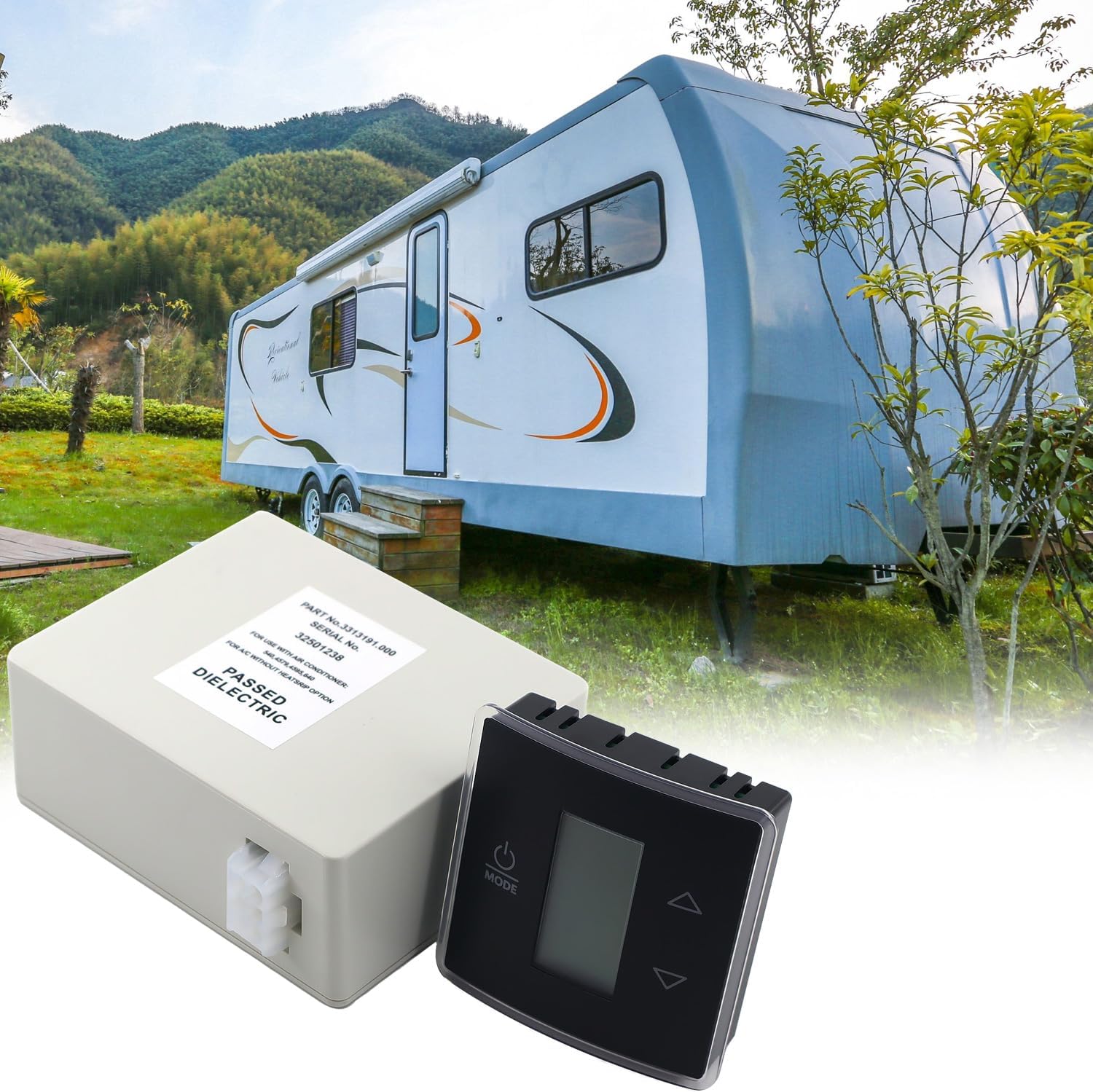 RV Wall Thermostat and Relay Box for Camper Air Conditioners B545