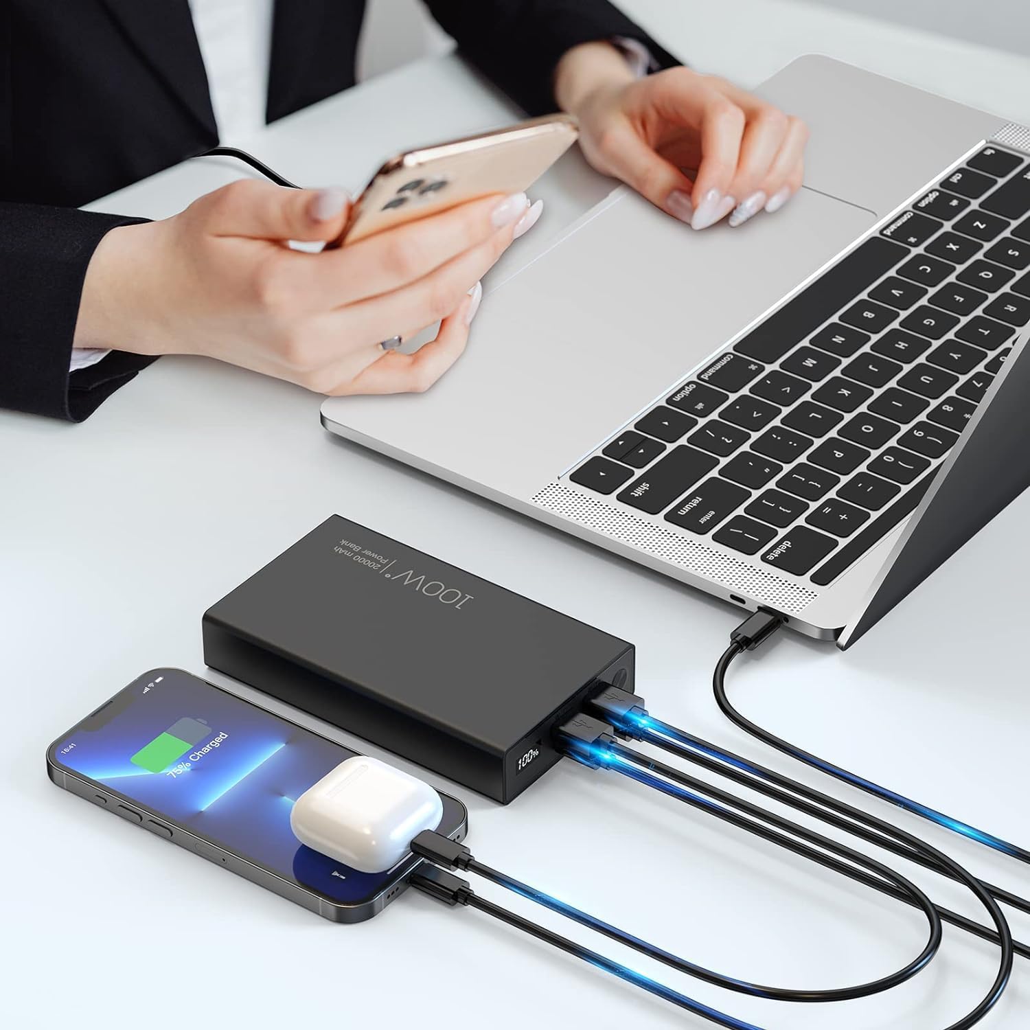 100W USB C 20000mAh Portable Laptop Charger D309373