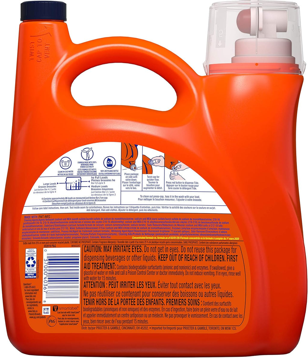 Liquid Laundry Detergent, Original, 96 Loads Q312816