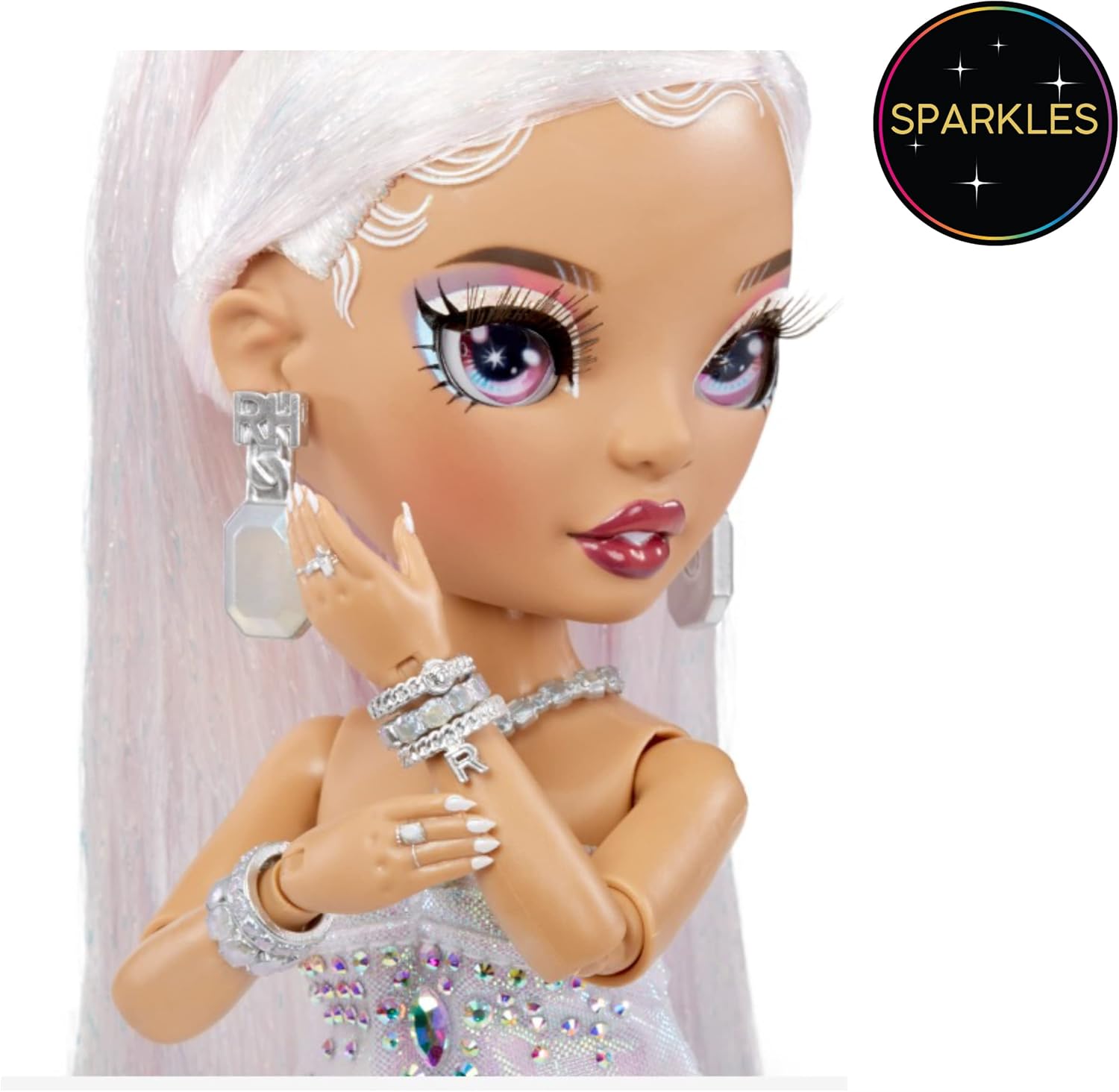 Rainbow High Doll with Multicolor Hair and Iridescent Gown O5195