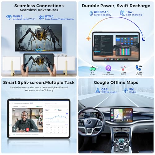 12 inch Android Tablet with Keyboard, 24GB RAM, 256GB Storage V54289