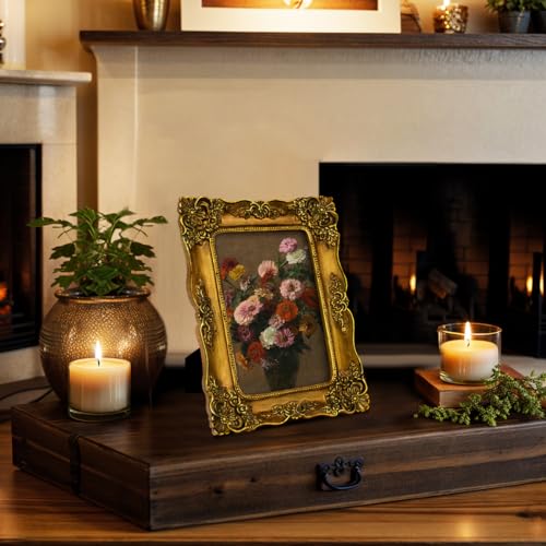 Ornate 8x10 Picture Frame for Wall Hanging and Tabletop I9613