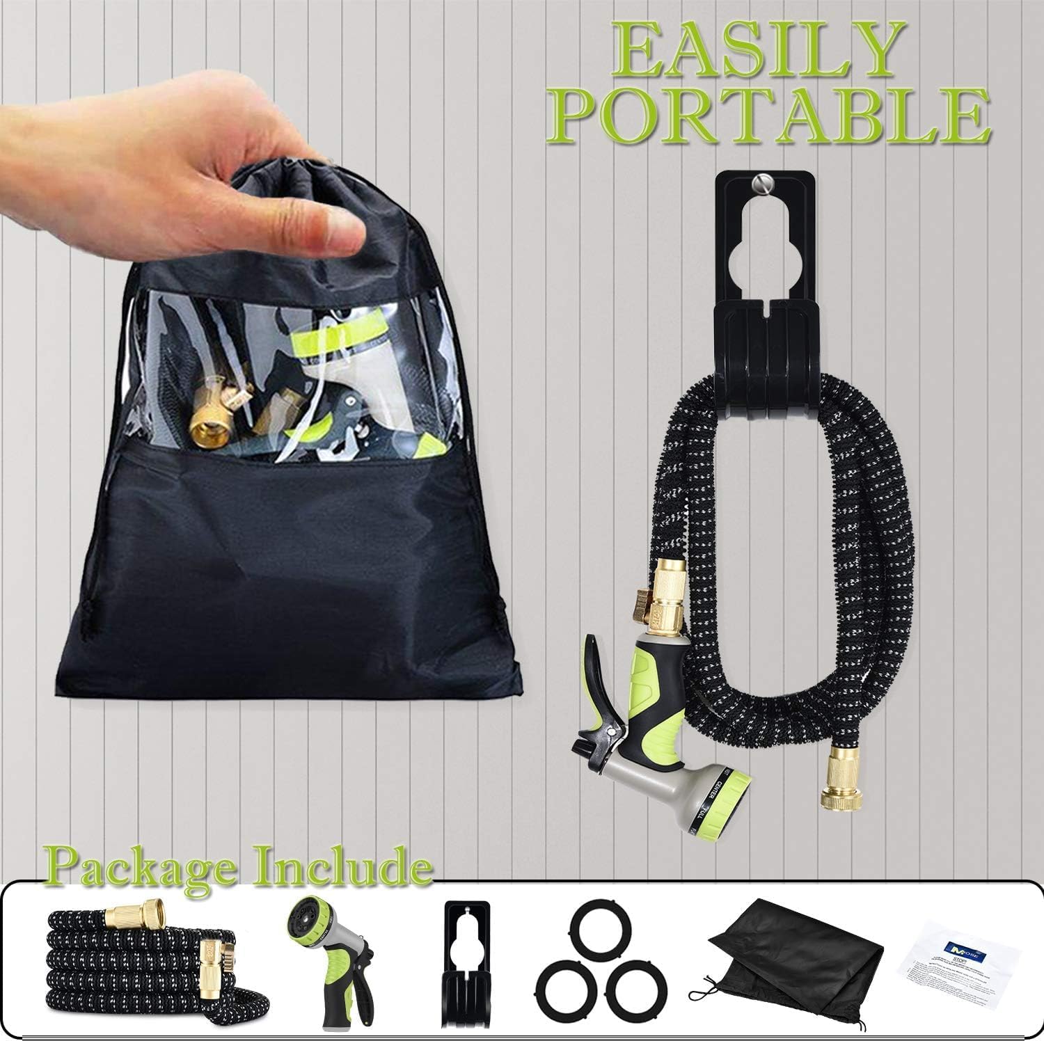 Expandable Garden Hose 50ft with 9 Function Nozzle L223692