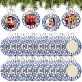 24 Pcs Christmas Photo Ornament Frames for Baby First Christmas Tree Keepsake K3591