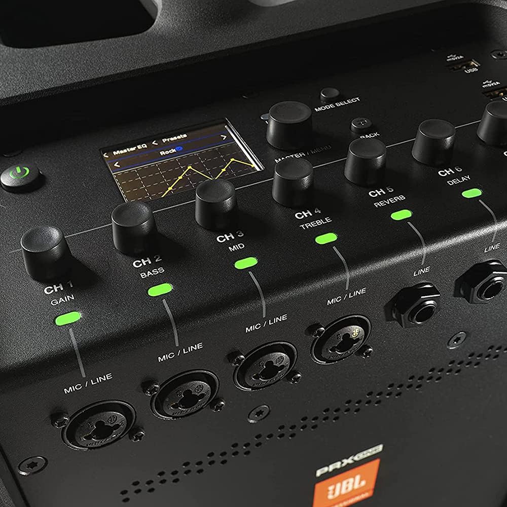 Powered Loudspeaker Line Array with 7-Channel Mixer F492