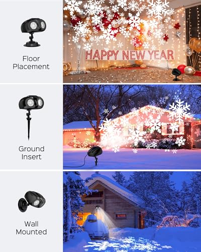 Christmas Projector Lights Outdoor with Remote Control, 1-Pack T114