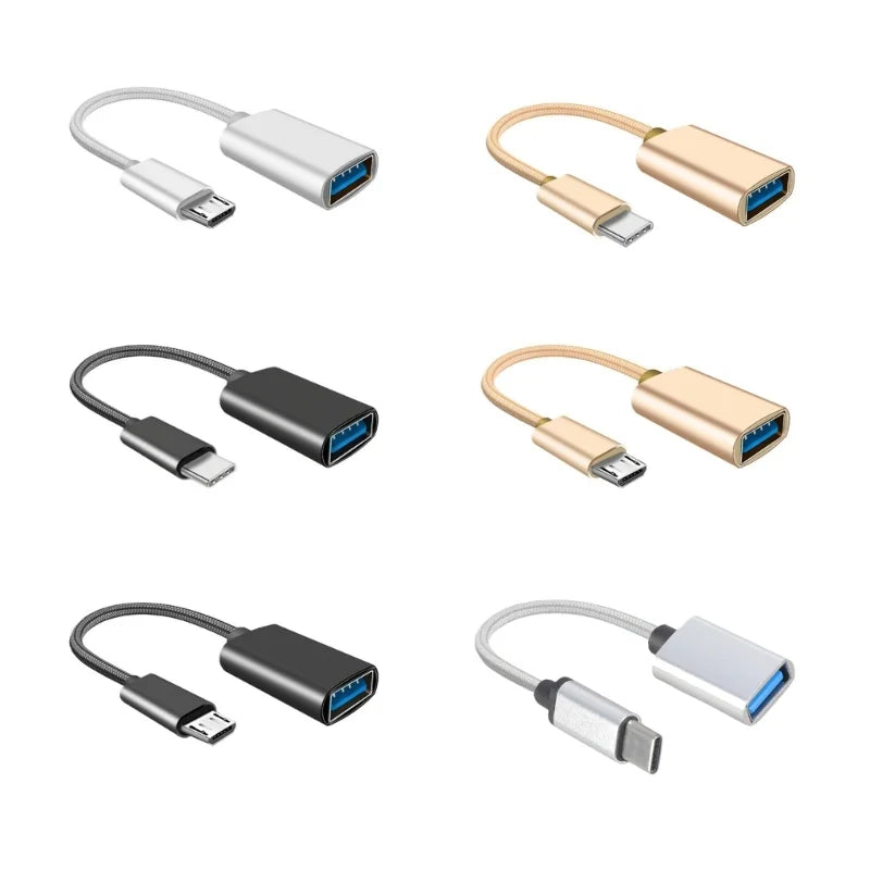 USB to Micro USB/Type C OTG Cable Adapter, 12cm, 480Mbps L171