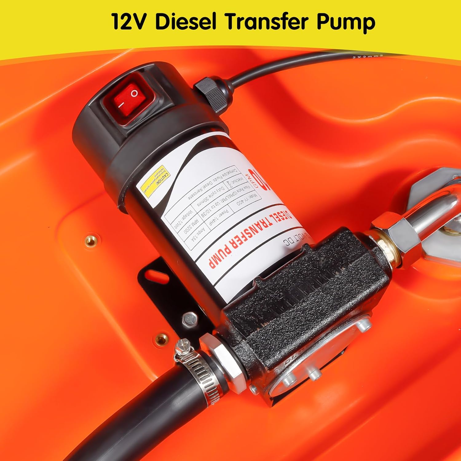 Diesel Fuel Transfer Tank with 12V Pump, 48 Gallon O8219