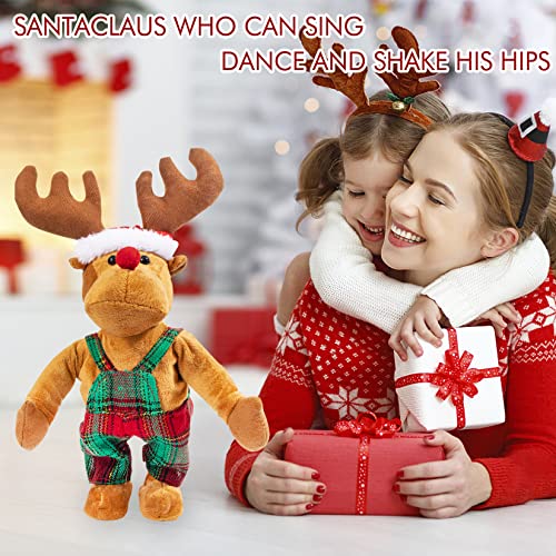 Animated Reindeer Plush Toy Christmas Singing Stuffed Animal L27908