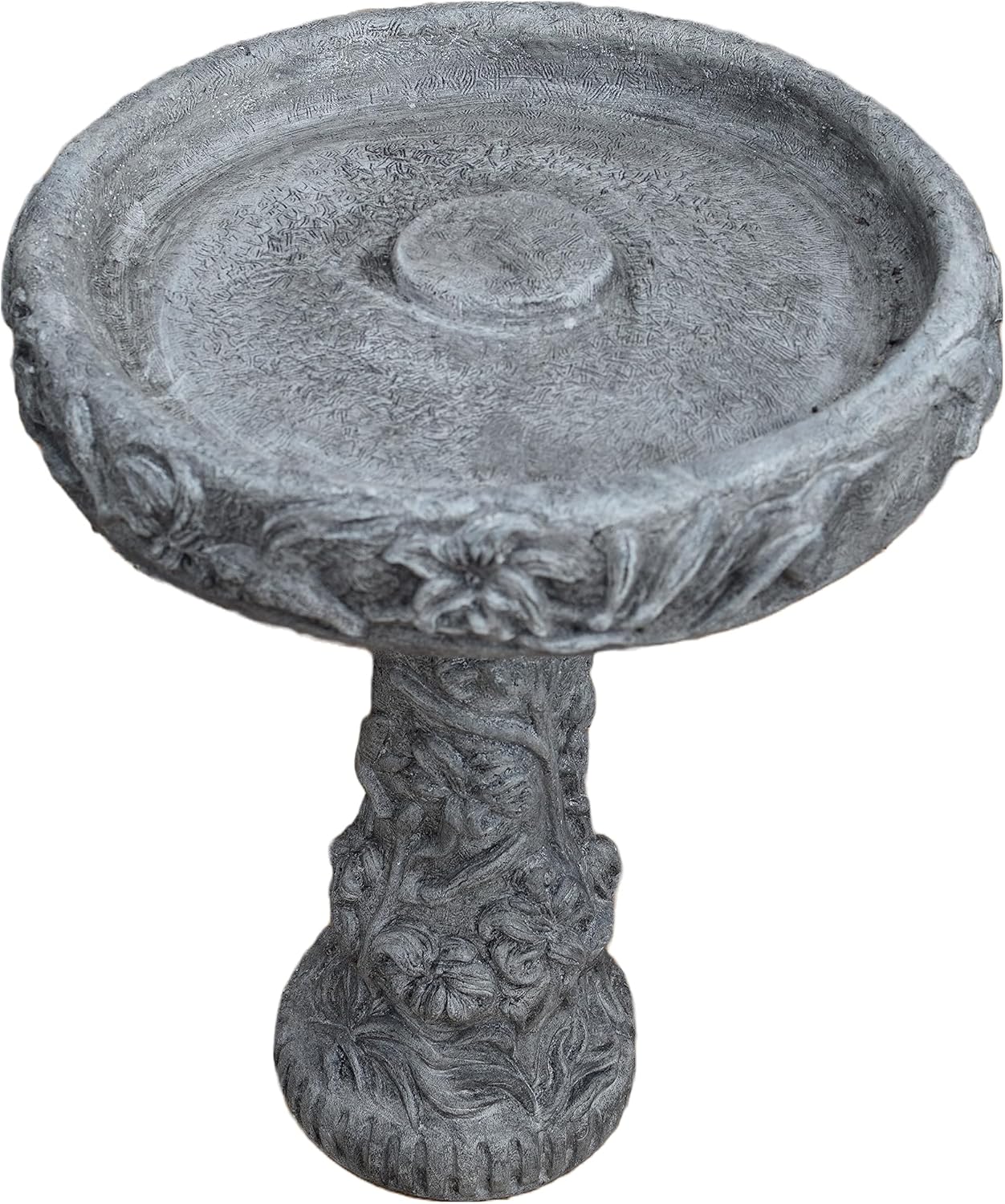 Stone Birdbath 27in Tall Y973