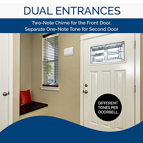 Door Chime, White Textured W472
