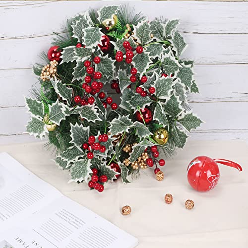 6.6 ft Christmas Garland with Faux Cedar and Glitter Berry P303