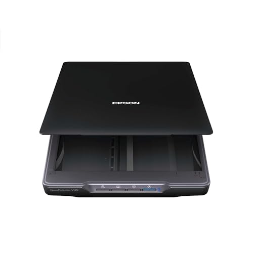 Color Photo and Document Flatbed Scanner, 4800 dpi, Black U567264